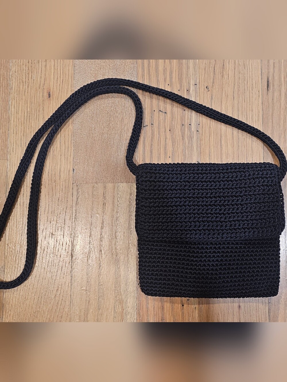The Sak Navy Blue Crochet Crossbody Bag — Like New Classic Bag